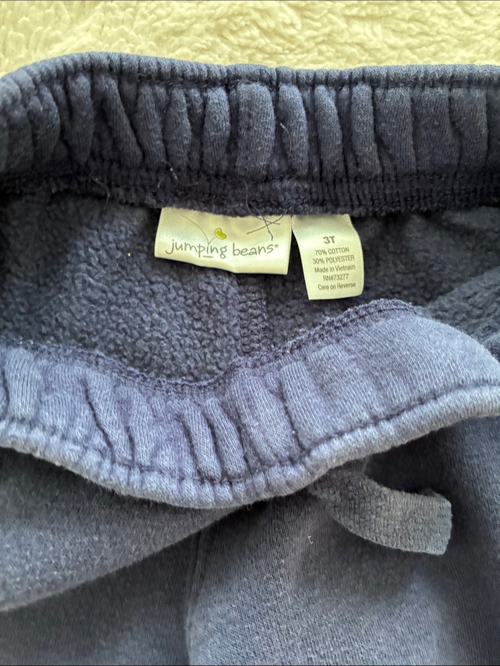 jumping beans navy fleece joggers